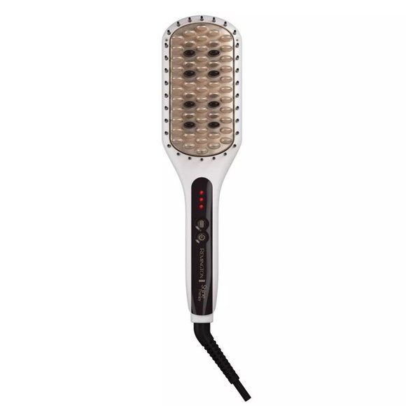 Remington Shine Theraph Argan Oil & Keratin Infused Heated Straightening Brush - Picture 2 of 9